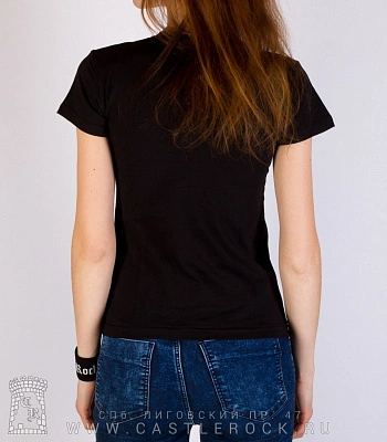 женская футболка led zeppelin (дирижабль ч/б, принт большой)