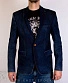 пиджак джинсовый синий темный