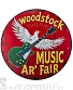 табличка woodstock music & art fair (круглая)