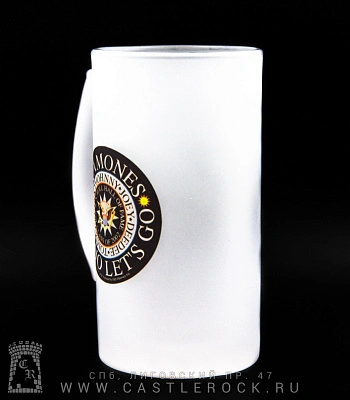 кружка пивная стеклянная ramones (герб)