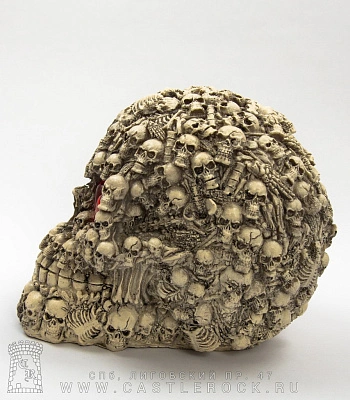 светильник череп с сердечками (скелеты)