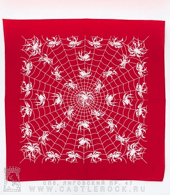 бандана пауки на паутине (красная) бандана пауки на паутине (красная)