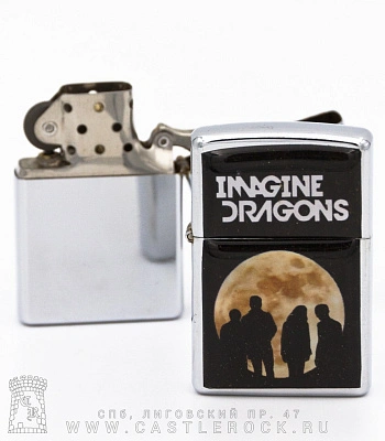 зажигалка цветная imagine dragons (луна)
