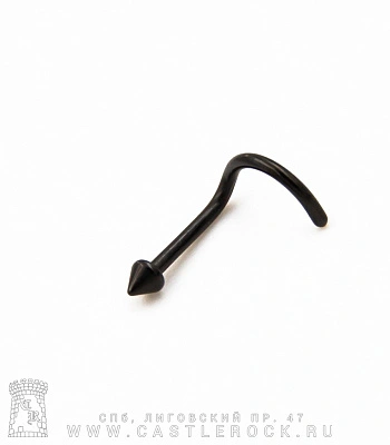 Крючок для носа Сталь Черный с Шипом 0,8 х 8 х 2