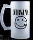 кружка пивная стеклянная nirvana (смайл)