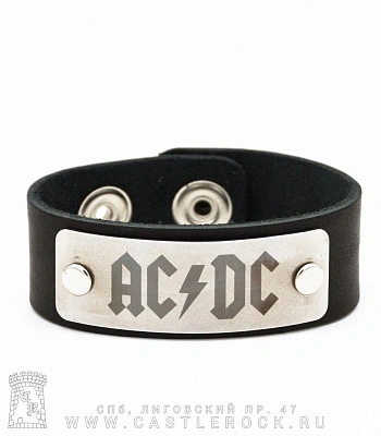 браслет кожаный ac/dc (широкий)