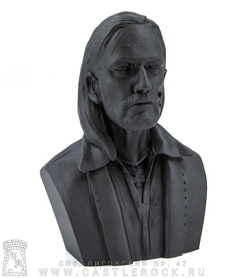 статуэтка motorhead lemmy (3d печать, серая)