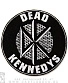 нашивка dead kennedys (лого ч/б, вышивка)