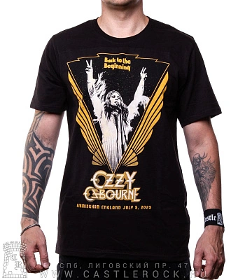 футболка ozzy osbourne "birmingham england july 5, 2025"