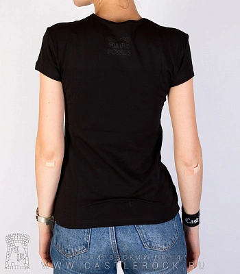 женская футболка кошка цветная (светится)