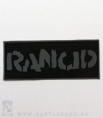 нашивка rancid (серая надпись)