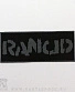 нашивка rancid (серая надпись)