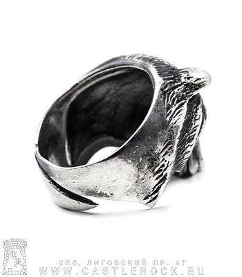 кольцо медведь (голова, разъемное)