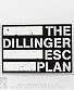 нашивка dillinger escape plan (надпись белая)