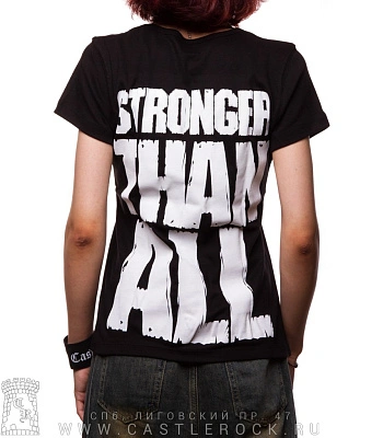 женская футболка pantera "vulgar display of power. stronger than all"