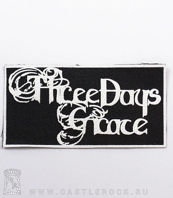 нашивка three days grace (лого белое)