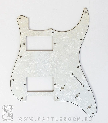 защитная накладка для электрогитары hh (белый перламутр)