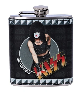 фляга стальная фирменная kiss paul stanley "the starchild" 7 oz