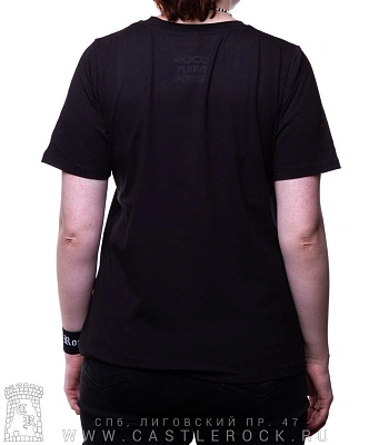 женская футболка змея (прямая, светится)