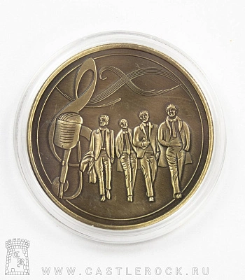 монета сувенирная крупная beatles (скрипичный ключ)