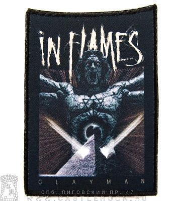 нашивка in flames "clayman"
