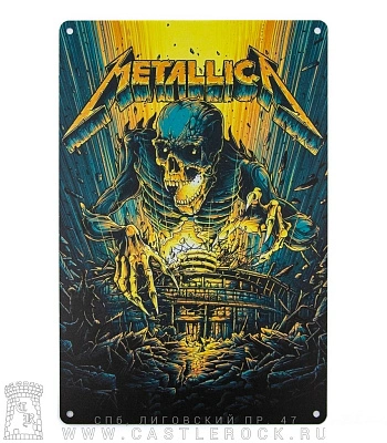 табличка metallica (скелет)