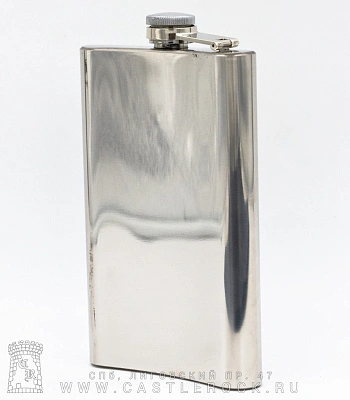 фляга стальная с гравировкой harley-davidson (орел) 10 oz