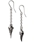 серьги alchemy gothic (алхимия готик) e473 rabenschadel schlenker