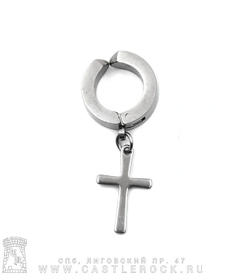 клипса шарнирная с подвеской крест (малый, сечение прямоугольное)