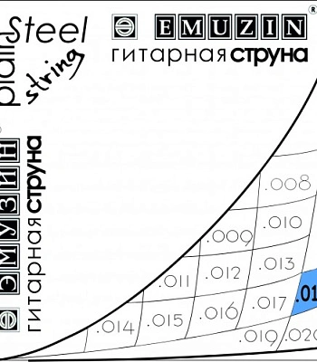 струна emuzin стальная .018