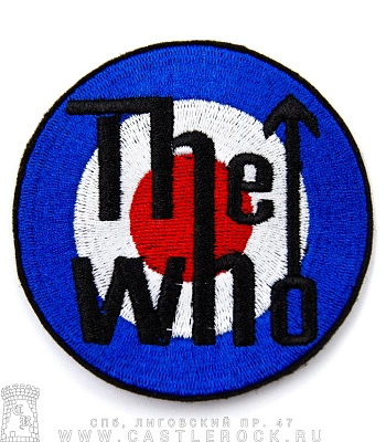 нашивка who (круглая, вышивка)