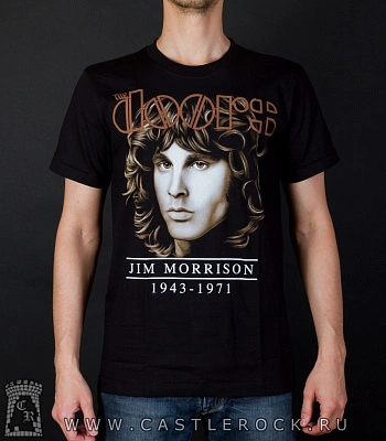 футболка doors jim morrison 1943-1971 (портрет)
