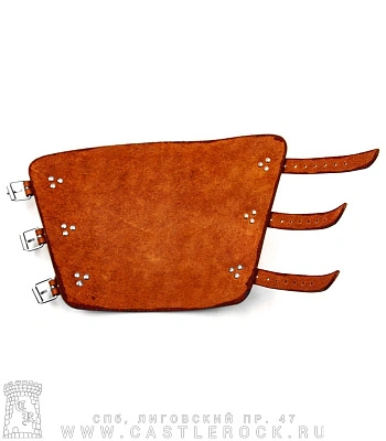 напульсник кожаный широкий с гравировкой валькнут в руническом круге (на пряжках)
