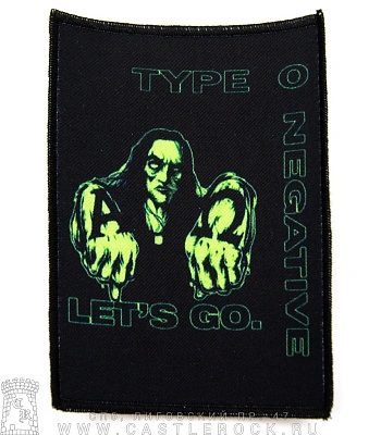 нашивка type o negative "let's go"