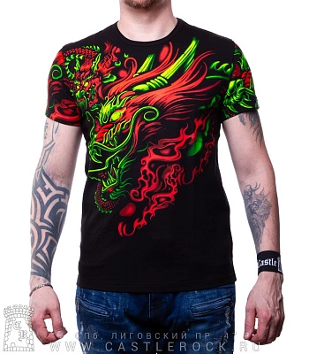 футболка дракон (полноформат, светится)