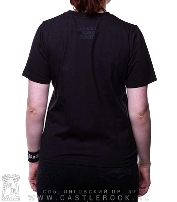 женская футболка кошка золотая (прямая, светится)