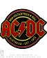 нашивка на спину ac/dc "high voltage rock'n'roll. australia est. 1973" (вышивка)