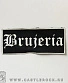 нашивка brujeria (лого белое, малая)