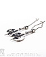 серьги alchemy gothic (алхимия готик) e5 double axe miniatures