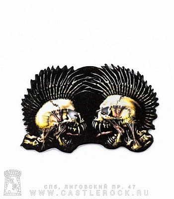 магнит металлический exploited "fuck the system"