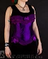 корсет фиолетовый (кружева и бантики)