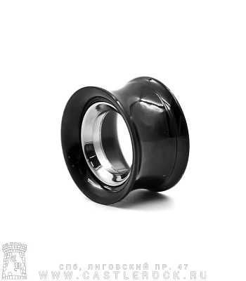 Тоннель Сталь Тонкостенный Черный (комбинированный, с внутренней резьбой) 16 мм