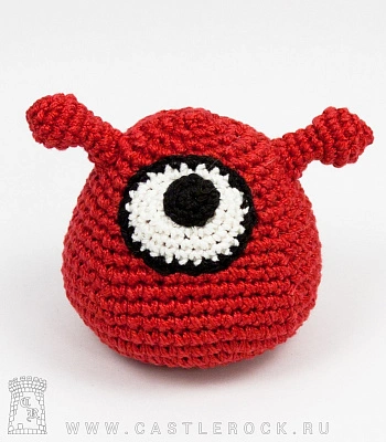 игрушка антистресс мозговой слизень красный