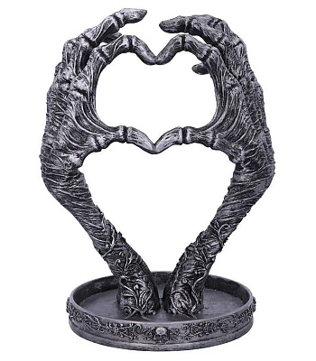 держатель для украшений сердце из рук скелета