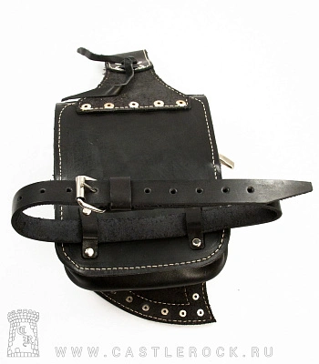 сумка на бедро кинжал (прострочка белая)