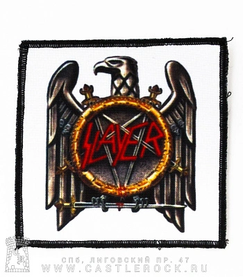 нашивка slayer (орел, белая)