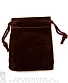 мешочек бархатный коричневый (маленький)