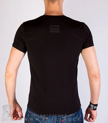 футболка скелет стимпанк (светится)