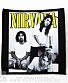 нашивка nirvana (группа ч/б, надпись желтая)