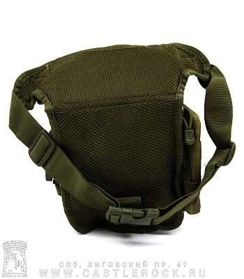 сумка на пояс текстиль многофункциональная (камуфляж зеленый)